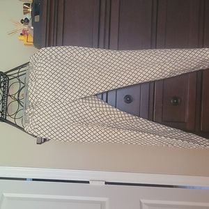White Sloan pants with Black Vertical pattern
